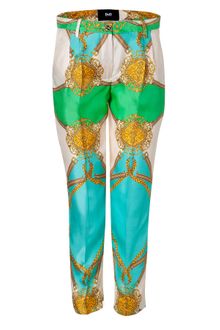 D&G Multicolor Foulard Print Pants - Lyst