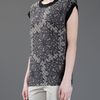 Dolce & Gabbana Lace Print Top in Gray (black) - Lyst