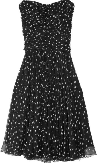  Starprint Silkchiffon Bustier Dress 