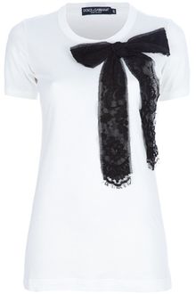 Dolce & Gabbana Bow Top - Lyst