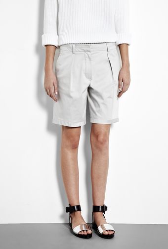 Farhi By Nicole Farhi Holkham Chera Cotton Satin Shorts - Lyst