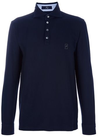 Fay Long Sleeve Polo - Lyst