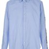 G.v. Conte Camouflage Detail Shirt in Blue for Men - Lyst
