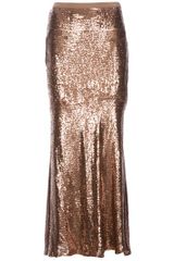 Haute Hippie Silk Sequin Skirt