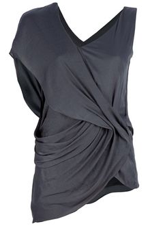 Helmut Lang Draped Top - Lyst