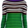 Issey Miyake Cauliflower Striped Knitted Sweater in Blue (green) - Lyst