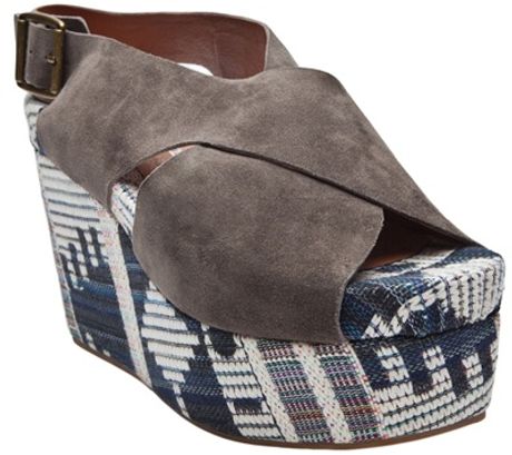 Jeffrey Campbell Pisa Fab Platform in Gray (grey) - Lyst