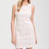 Js Collections Sleeveless Lace Dress in White (ivory/ nude) - Lyst