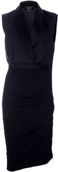 Lanvin Sleeveless Dress - Lyst