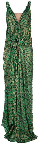  Printed Evening Dress 