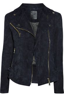 Lot78 Zoe Suede Biker Jacket - Lyst