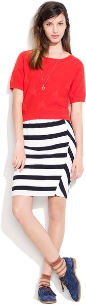 Madewell Picket Stripe Skirt - Lyst