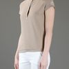 Moncler Polo Piquet Shirt in Brown - Lyst
