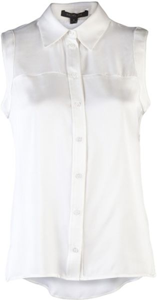 Rachel Zoe Geri Silk Blouse in White (ivory) - Lyst