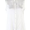 Rachel Zoe Geri Silk Blouse in White (ivory) - Lyst