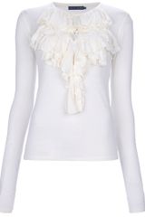Ralph Lauren Ruffle Detail Top