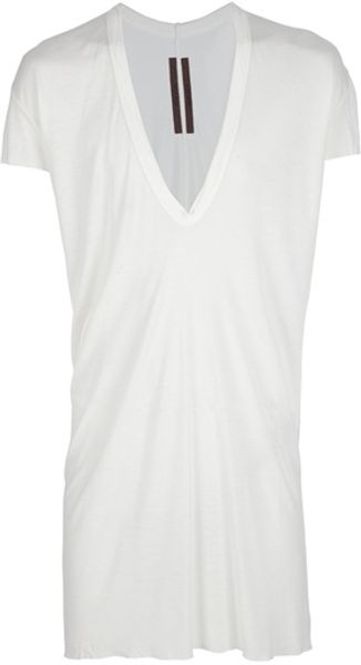 Rick Owens Long Tshirt - Lyst