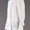 Stella Mccartney Drape Flutter Shirt in White - Lyst
