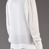 Stella Mccartney Drape Flutter Shirt in White - Lyst