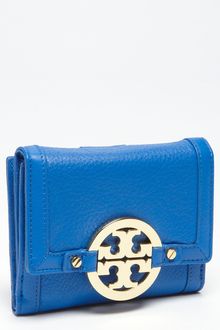 Tory Burch Amanda Angelux Double Flap French Wallet - Lyst