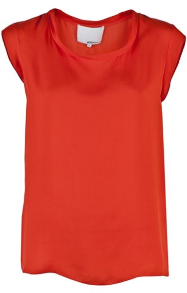 3.1 Phillip Lim Muscle Tshirt in Red (poppy) - Lyst