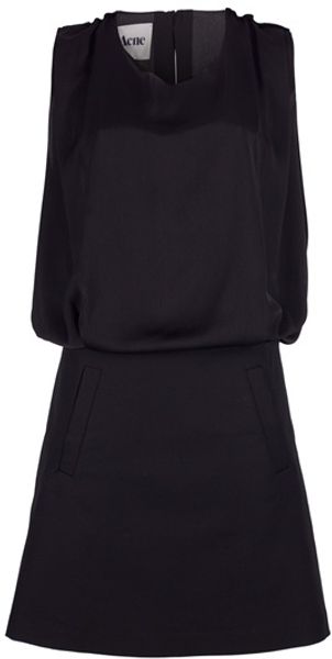 Acne Marlow Dress in Black - Lyst