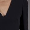 Alexander Mcqueen Flute Hem Dress in Black - Lyst
