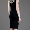 Alexander Mcqueen Intarsia Knit Dress in Black - Lyst