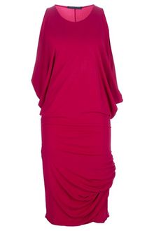 Alexander McQueen Gathered Dress - Lyst