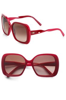 Balenciaga Square Twisted Temple Sunglasses - Lyst