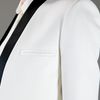 Balmain Contrast Lapel Jacket in White - Lyst