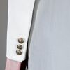 Balmain Contrast Lapel Jacket in White - Lyst