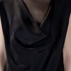 Bottega Veneta Draped Silk Top in Black - Lyst