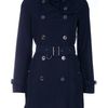 Burberry Brit Buckingham Trench Coat in Blue - Lyst