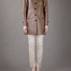 Burberry Single Breasted Leather Coat in Brown - Lyst