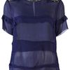 By Malene Birger Ansara Sequin Shoulder Top in Blue (navy) - Lyst