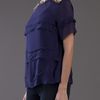 By Malene Birger Ansara Sequin Shoulder Top in Blue (navy) - Lyst