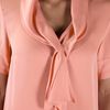 By Malene Birger Neck Tie Blouse in Pink - Lyst
