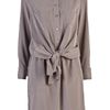 Carven Front Tie Dress in Brown (tan) - Lyst