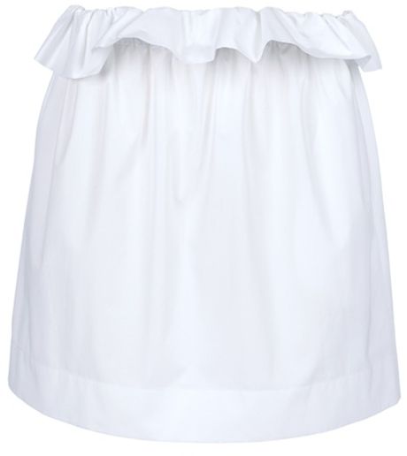 Chloé Full Skirt in White - Lyst