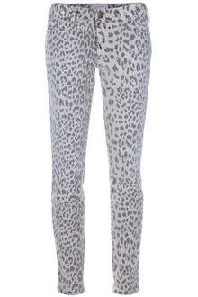 Current/Elliott Leopard Print Jeans - Lyst