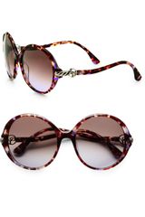 David Yurman Cable Accented Round Plastic Sunglasses