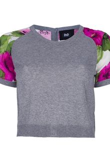 D&G Printed Silk Top - Lyst