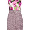 D&g Tweed Print Dress in Pink - Lyst