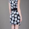 Diane Von Furstenberg Printed Dress in Gray (black) - Lyst