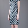 Diane Von Furstenberg Petal Print Silk Dress in Blue - Lyst
