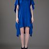 Dkny Oversize Silk Dress in Blue - Lyst