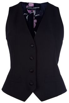 Dolce & Gabbana Silk Panel Waistcoat - Lyst