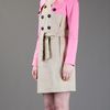 Dsquared2 Block Coloured Trench Coat in Beige (nude) - Lyst