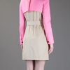 Dsquared2 Block Coloured Trench Coat in Beige (nude) - Lyst